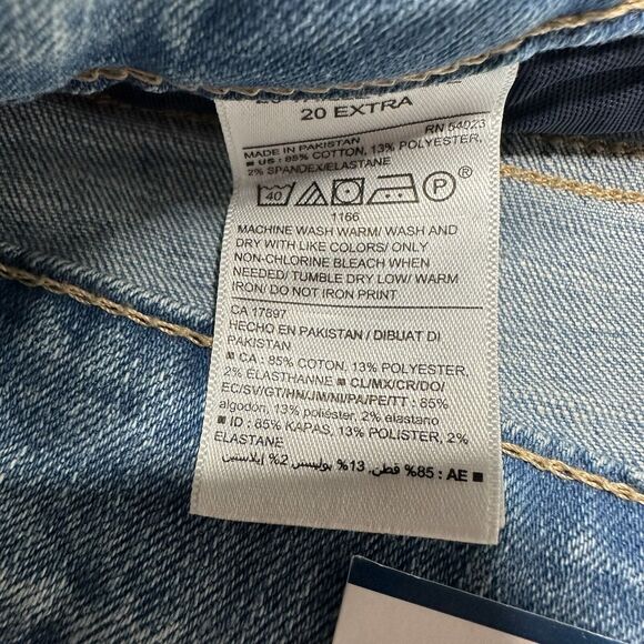 Old Navy Jeans Womens 20 Rockstar Super Skinny Ankle Blue Distressed Patches NEW - Picture 7 of 9